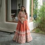 Mirror Work Lehenga – Yellow